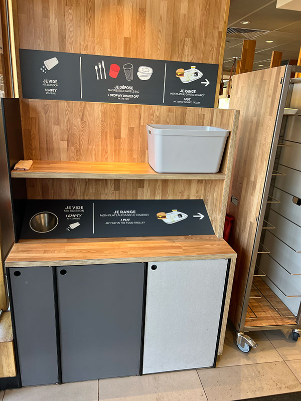 poubelle pour chariot